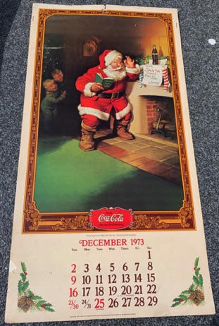 2329-1 € 12,50  Coca cola kalender 1973